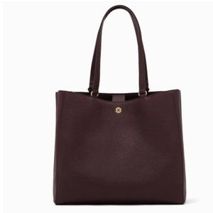 Dagne Dover Allyn Tote in Oxblood